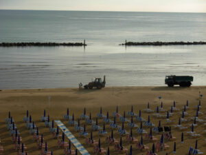 La manutenzione della spiaggia